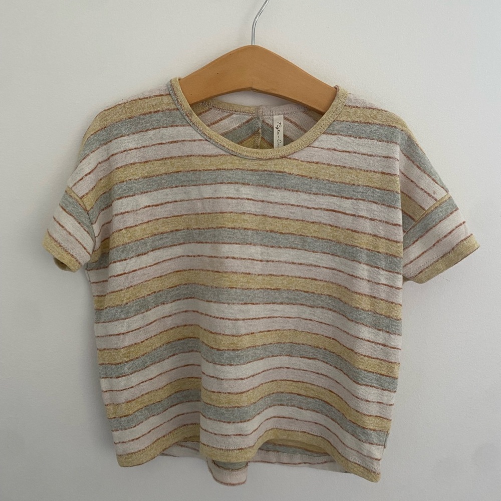Rylee + Cru Striepd relaxed tee Size 2-3 T $35